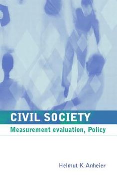 portada Civil Society: Measurement, Evaluation, Policy (en Inglés)
