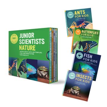 portada Junior Scientists Nature box set: Books About Ants, Butterflies, Fish, and Insects for Kids Ages 6-9 (en Inglés)
