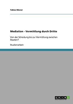 portada Mediation - Vermittlung durch Dritte (German Edition)