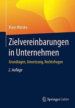 portada Zielvereinbarungen in Unternehmen: Grundlagen, Umsetzung, Rechtsfragen (en Alemán)