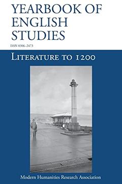 portada Literature to 1200 (Yearbook of English Studies (52) 2022) (in English)