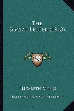 portada the social letter (1918) (en Inglés)