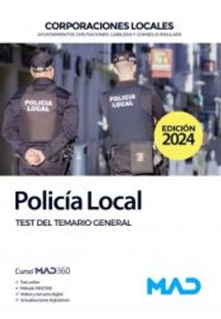 portada Policia Local. Test del Temario General