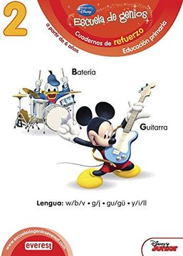 portada Escuela De Genios. Lengua: Güe/Güi , B/V, Y/Ll, G/J. 5-6 Años