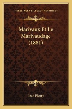 portada Marivaux Et Le Marivaudage (1881) (en Francés)