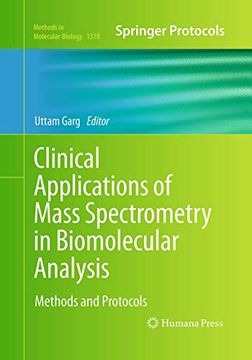 portada Clinical Applications of Mass Spectrometry in Biomolecular Analysis: Methods and Protocols (Methods in Molecular Biology, 1378) (en Inglés)