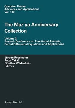 portada The Maz'ya Anniversary Collection: Volume 2: Rostock Conference on Functional Analysis, Partial Differential Equations and Applications (en Inglés)