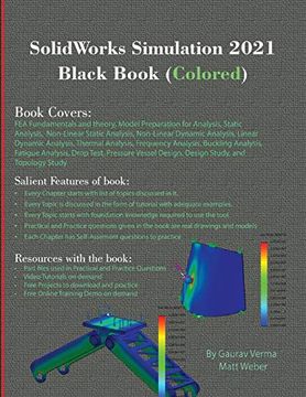 portada Solidworks Simulation 2021 Black Book (Colored) (en Inglés)