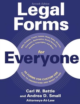 portada Legal Forms for Everyone: Wills, Probate, Trusts, Leases, Home Sales, Divorce, Contracts, Bankruptcy, Social Security, Patents, Copyrights, and (en Inglés)