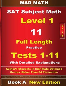 portada 2018 SAT Subject Level 1 Book A Tests 1-11