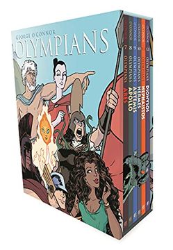 portada Olympians Boxed set Books 7-12: Ares, Apollo, Artemis, Hermes, Hephaistos, and Dionysos (en Inglés)
