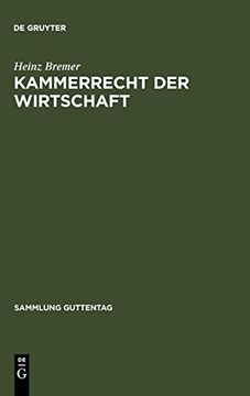 portada Kammerrecht der Wirtschaft (en Alemán)