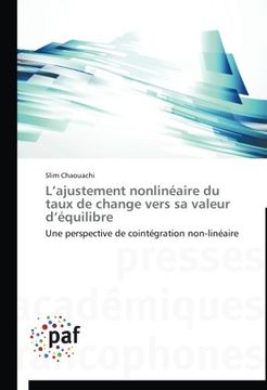 portada L'ajustement nonlinéaire du taux de change vers sa valeur d'équilibre