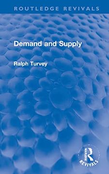 portada Demand and Supply (Routledge Revivals) (en Inglés)