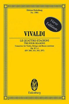 portada the four seasons, op. 8, nos. 1-4: concertos for violin, strings, basso continuo