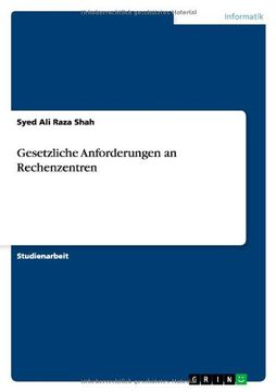 portada Gesetzliche Anforderungen an Rechenzentren (German Edition)
