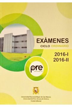 portada Solucionarios de Examenes Ordinario 2016-I y 2016-II (in Spanish)