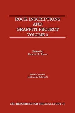 portada rock inscriptions and graffiti project, volume 3 (en Inglés)