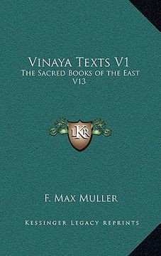 portada vinaya texts v1: the sacred books of the east v13
