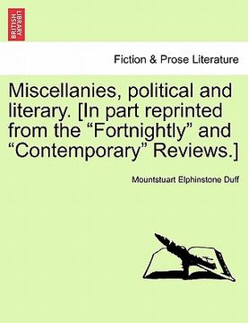 portada miscellanies, political and literary. [in part reprinted from the "fortnightly" and "contemporary" reviews.] (in English)
