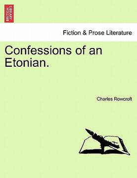 portada confessions of an etonian. (en Inglés)