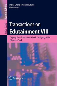 portada transactions on edutainment viii (en Inglés)