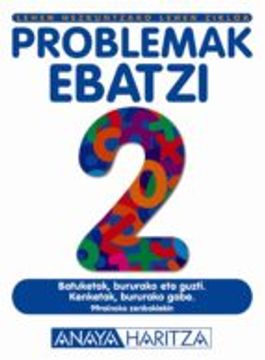 portada PROBLEMAK EBATZI 2 (LEHEN HEZKUNTZAKO. LEHEN ZIKLOA) (En papel)