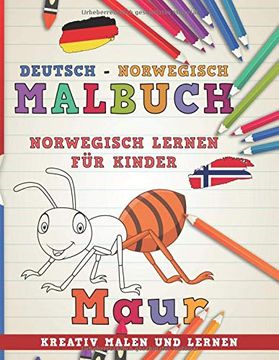 portada Malbuch Deutsch - Norwegisch i Norwegisch Lernen für Kinder i Kreativ Malen und Lernen (Sprachen Lernen) 