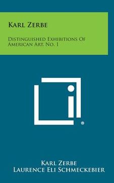 portada Karl Zerbe: Distinguished Exhibitions Of American Art, No. 1 (in English)