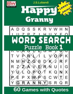 portada Happy Granny (WORD SEARCH) Puzzle Book 1 (en Inglés)