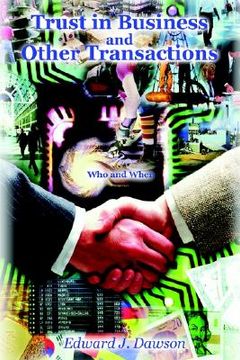 portada trust in business and other transactions: who and when (in English)