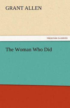portada the woman who did (en Inglés)