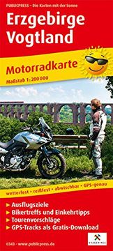 portada Motorradkarte Erzgebirge - Vogtland 1: 200 000 (en Alemán)