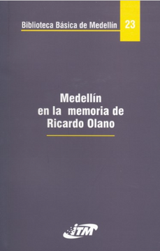 portada Medellín en la Memoria de Ricardo Olano Tomo 23