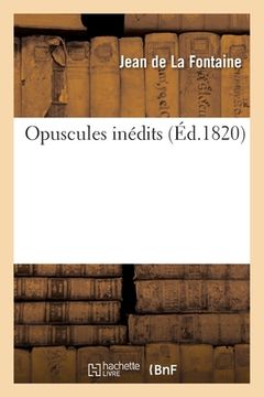 portada Opuscules Inédits (in French)