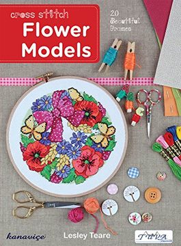 portada Cross Stitch Flower Models: 20 Beautiful Frames (in English)