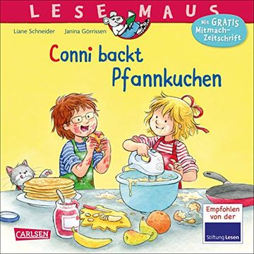 portada Conni Backt Pfannkuchen (Lesemaus, Band 123) (en Alemán)