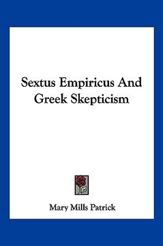 portada sextus empiricus and greek skepticism (en Inglés)