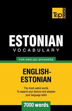 portada Estonian vocabulary for English speakers - 7000 words (en Inglés)