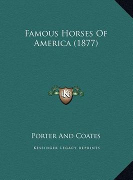 portada famous horses of america (1877)