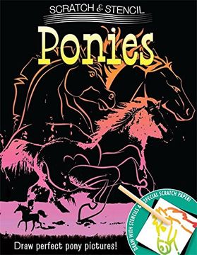 portada Scratch & Stencil: Ponies 