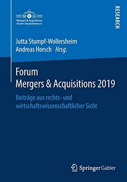 portada Forum Mergers & Acquisitions 2019: Beiträge aus Rechts- und Wirtschaftswissenschaftlicher Sicht (en Alemán)