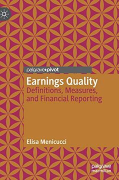 portada Earnings Quality: Definitions, Measures, and Financial Reporting (in English)