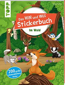 portada Das Hin-Und-Weg-Stickerbuch im Wald (in German)