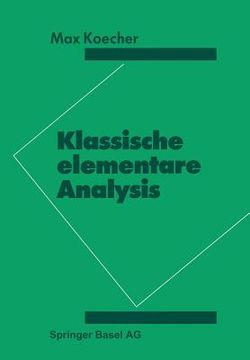 portada Klassische Elementare Analysis (in German)