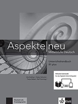 portada Aspekte neu 1 Libro Profesor Nuevo: Mittelstufe Deutsch. Unterrichtshandbuch Inklusive Lizenzcode für das Digitale Unterrichtspaket (en Alemán)
