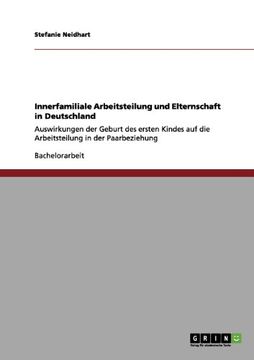 portada Innerfamiliale Arbeitsteilung und Elternschaft in Deutschland (German Edition)