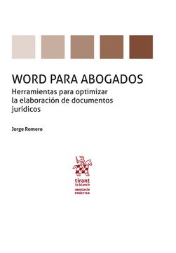 portada Word Para Abogados. Herramientas Para Optimizar la Elaboración de Documentos Jurídicos (in Spanish)