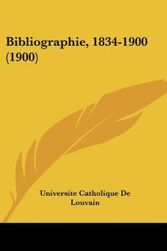 portada Bibliographie, 1834-1900 (1900) (en Italiano)