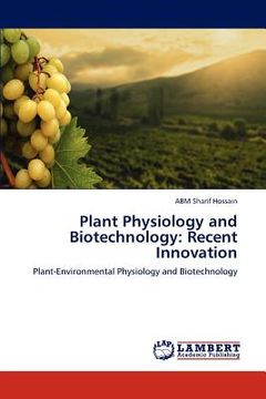 portada plant physiology and biotechnology: recent innovation (en Inglés)